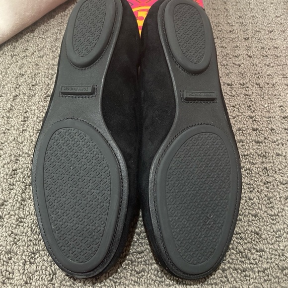 TORY BURCH Black Minnie Embellished Rhinestone Ballet Flats New in Box size 6 - Picture 9 of 14
